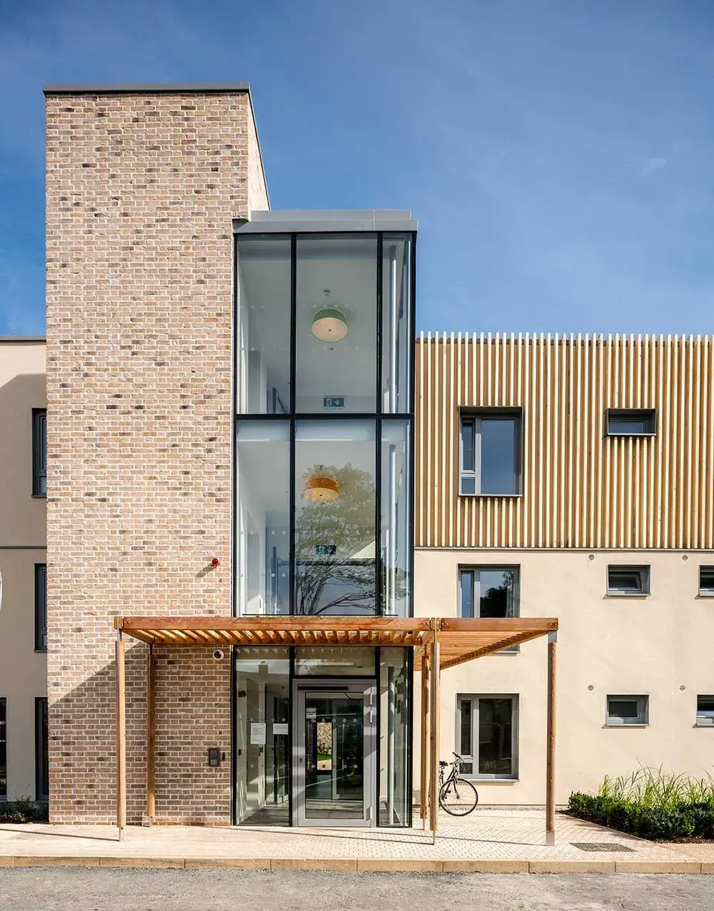 A certified Passivhaus building, the standard the on-demand tradesperson course teaches site teams to build to