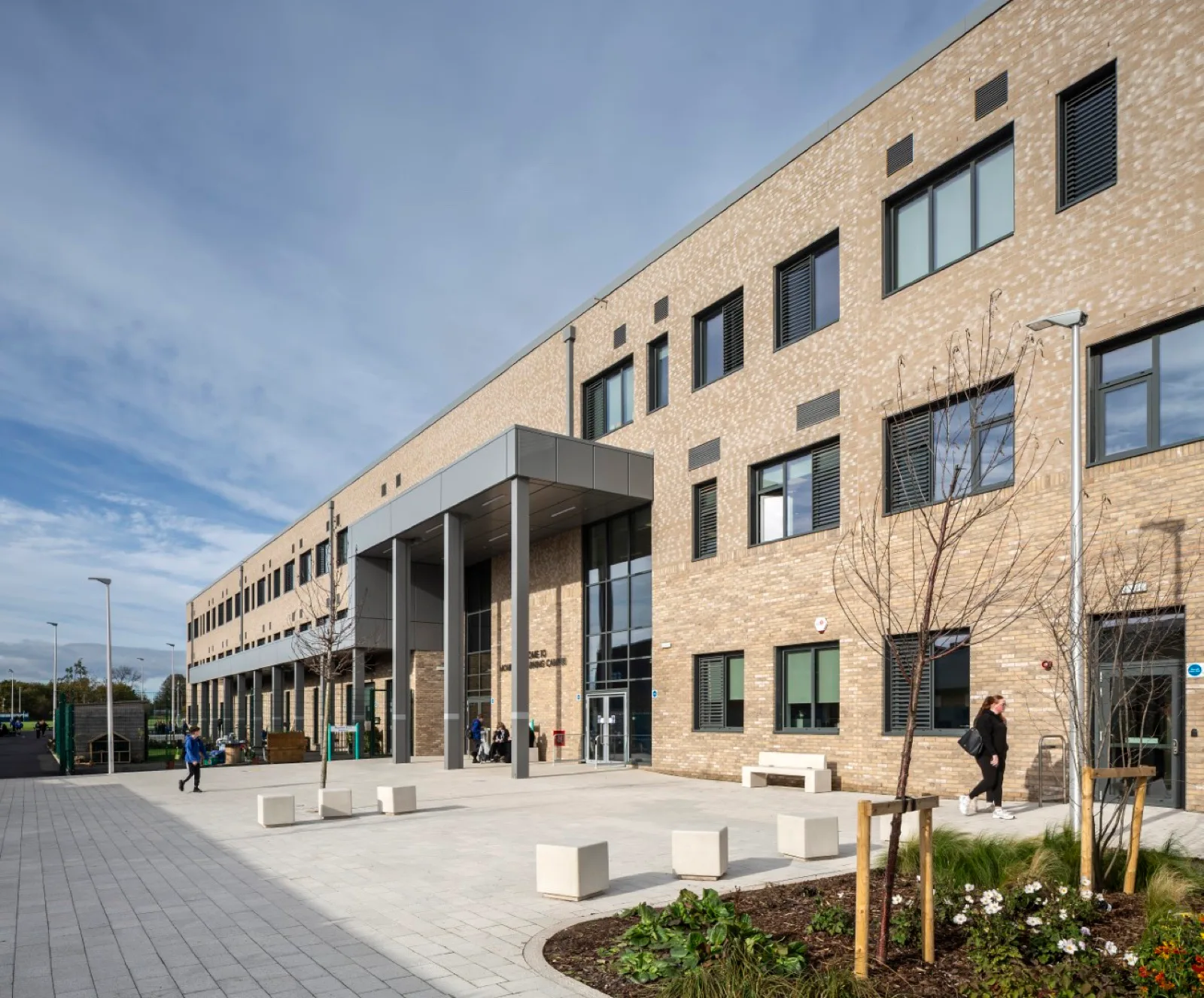 Monifieth Learning Campus in Angus, a Passivhaus school and 25-metre pool certified by Mosart